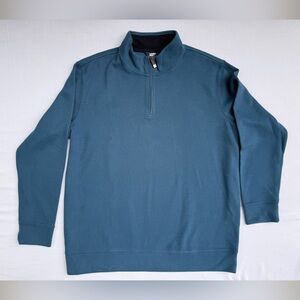 Lands End 1/4 Zip Blue Sweater